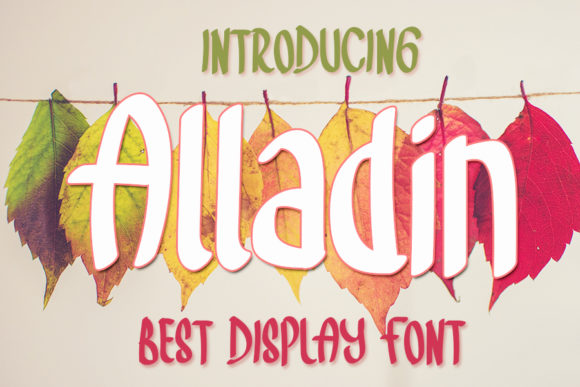 Alladin: A Joyful Display Font for Editorial Design and Digital Publishing