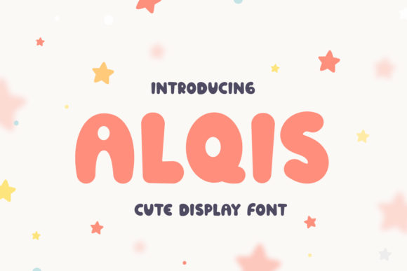 Alqis: A Bold Display Font for Playful Branding