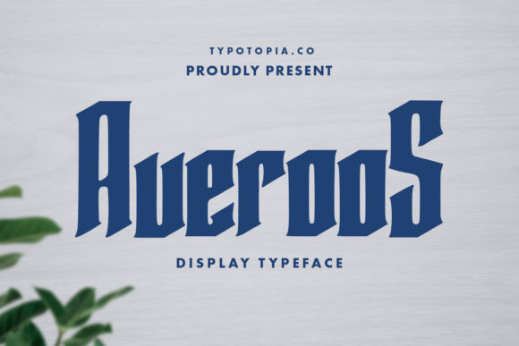 Averoos: A Bold Display Font for Business Branding