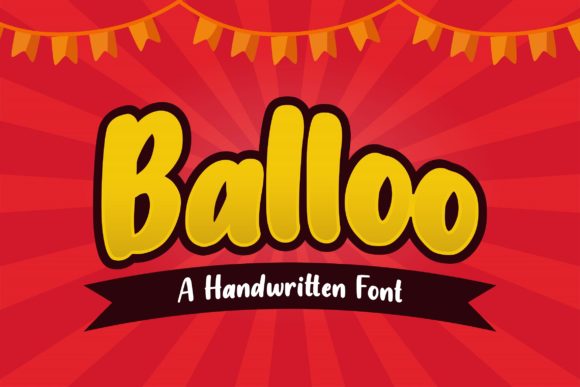 Balloo: A Joyful Display Font for Handmade Labels, Invitations & More