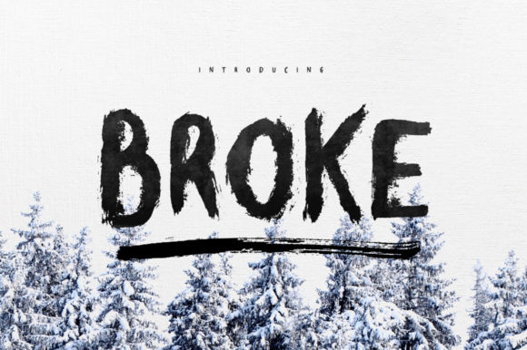 Broke: A Bold Display Font for Editorial Impact