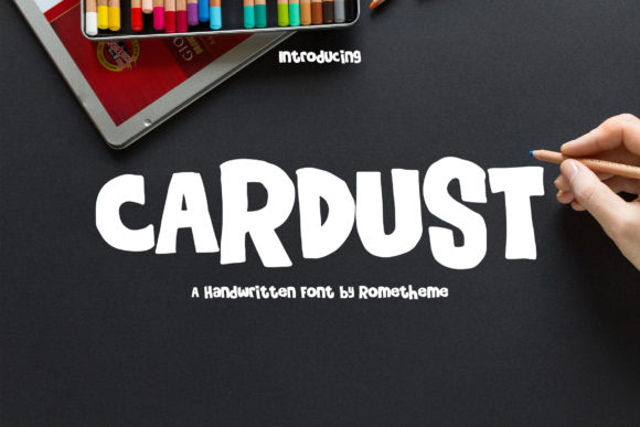 Cardust: A Chunky Display Font Perfect for Handmade Business Designs