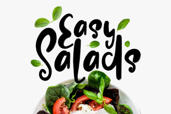 Easy Salads: A Unique Display Font for Web Design
