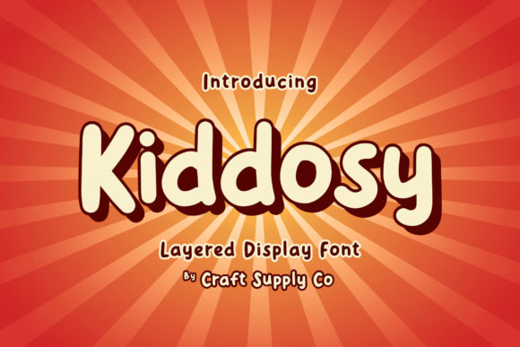 Kiddosy: A Playful Display Font for Brand Identity