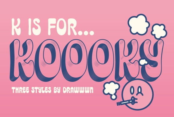 Koooky Font: A Funky Display Typeface for Web Design