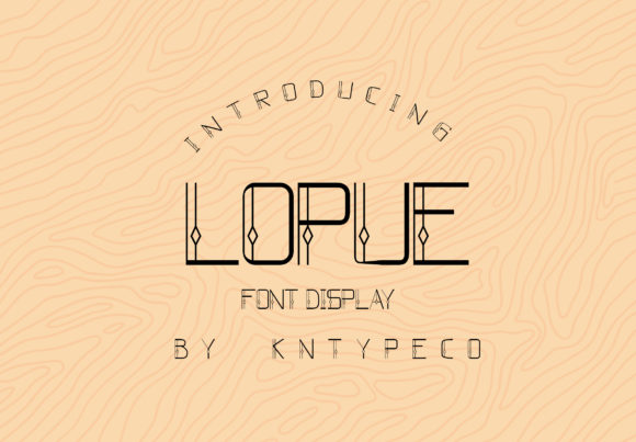 Lopue: A Retro Display Font for Modern Web Design