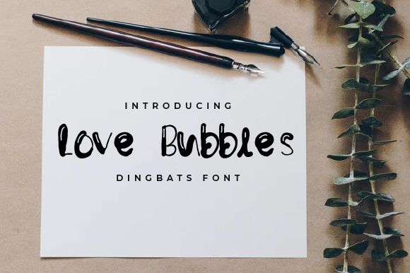 Love Bubbles: A Cute Display Font for Web Design
