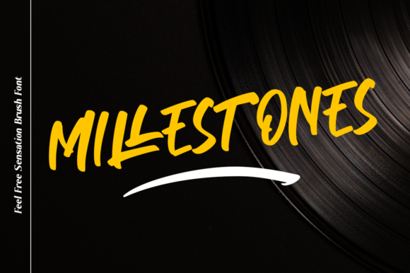 Millestones: A Bold Display Font for Crafters