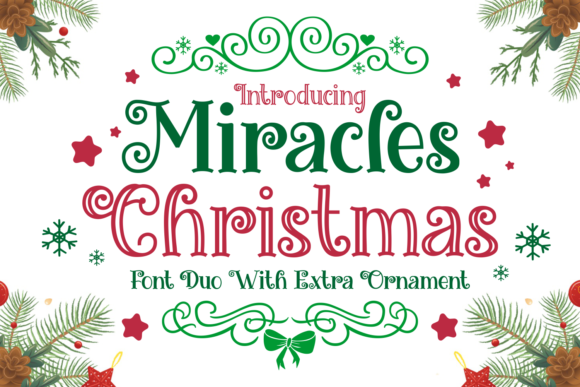 Miracles Christmas: A Festive Display Font for Crafters