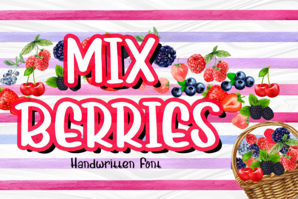 Mix Berries: A Sweet Display Font for Branding