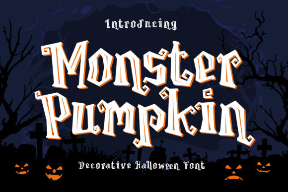 Monster Pumpkin: A Spooky Display Font for Editorial Design