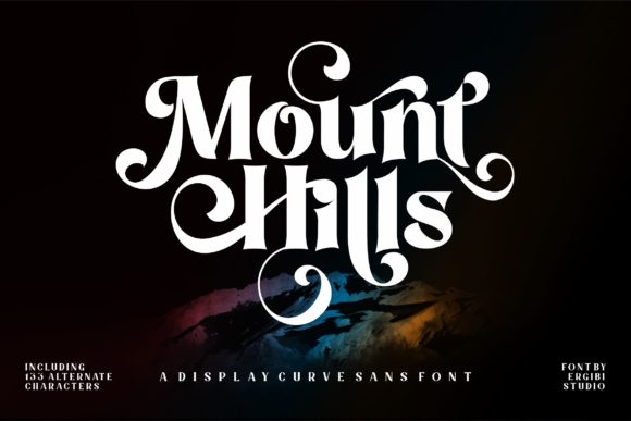 Mount Hills: A Premium Display Font for Web Design