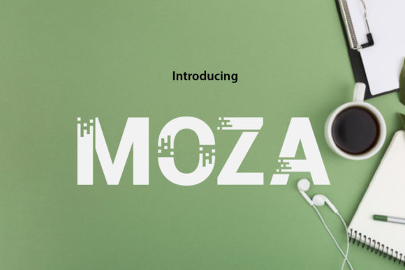 Moza: A Bold Display Font for Editorial Design