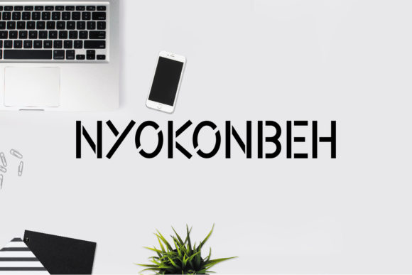 Nyokonbeh: A Bold Display Font for Makers