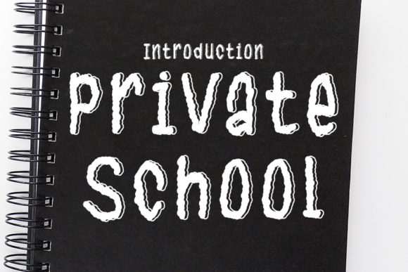 Private School: A Premium Display Font for Editorial Design