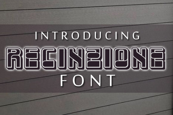 Recinzione: A Bold Display Font for Crafters