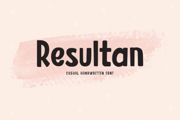 Resultan: A Cute Display Font for Branding