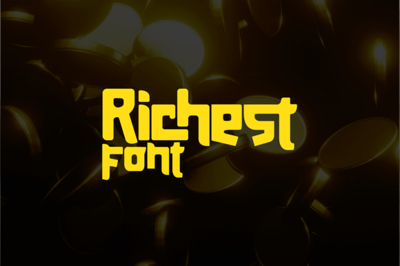 Richest: A Quirky Display Font for Makers