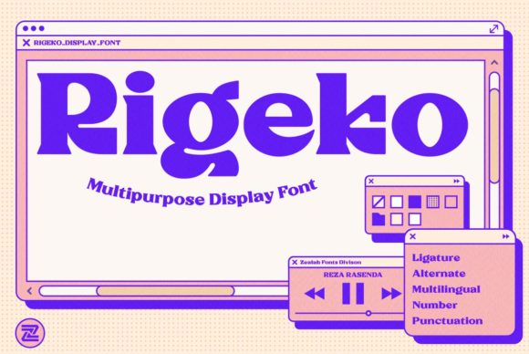 Rigeko: A Bold Display Font for Expressive Editorial Design