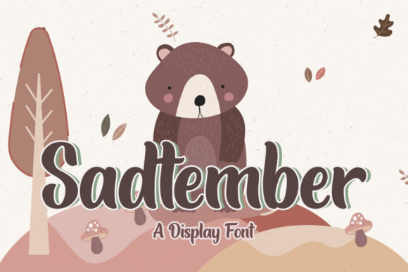 Sadtember: A Sweet Yet Bold Display Font for Modern Web Design
