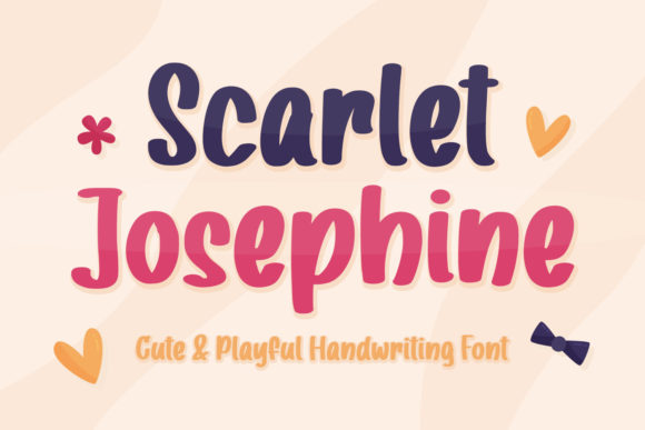 Scarlet Josephine: A Playful Display Font for Editors