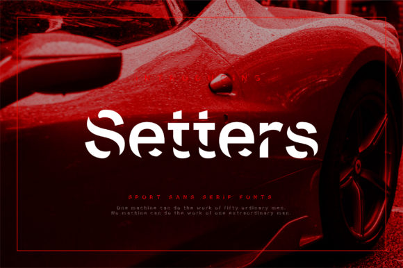 Setters: A Bold Display Font for Memorable Branding