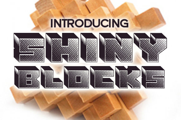 Shiny Blocks: A Bold 3D Display Font Review