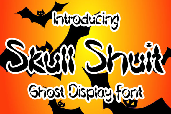 Skull Shuit: A Cute Spooky Display Font for Makers