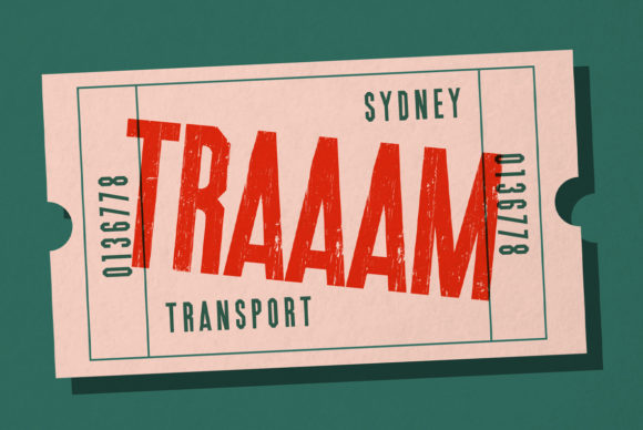 Traaam: A Bold Display Font for Web Design