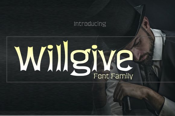 Willgive: A Spooky Cute Display Font for Small Business Branding